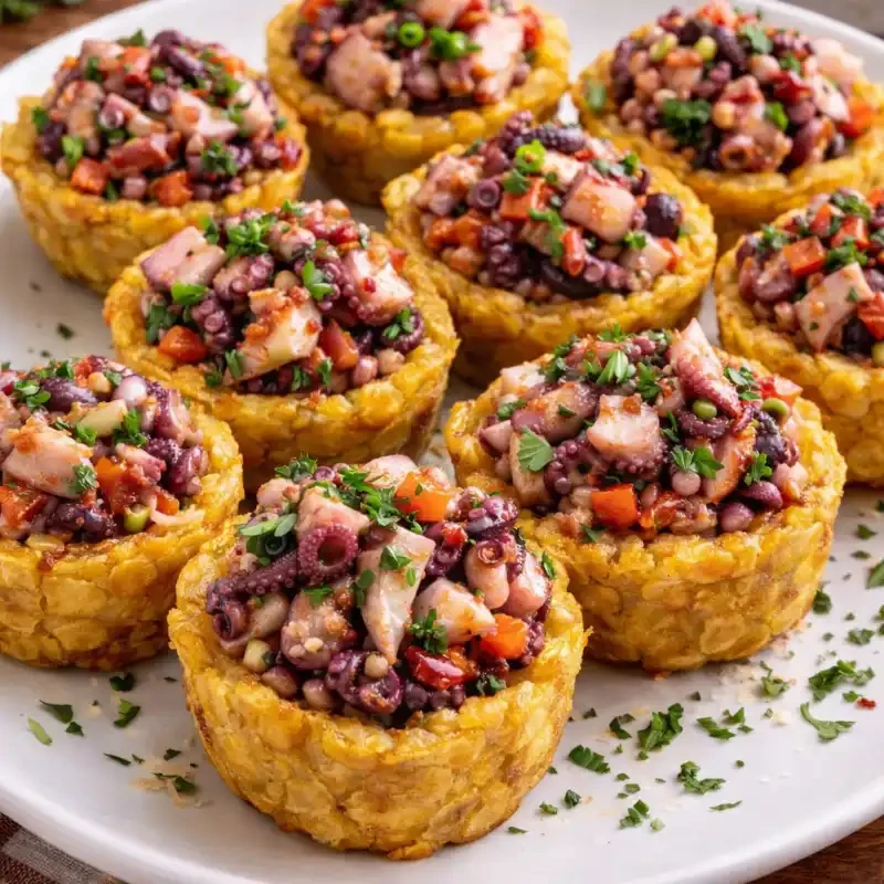 Tostones rellenos c/ pulpo's foto | Boca Bahia Restaurant |  BizneCubano