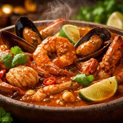 Mariscada henchilada's foto | Boca Bahia Restaurant |  BizneCubano
