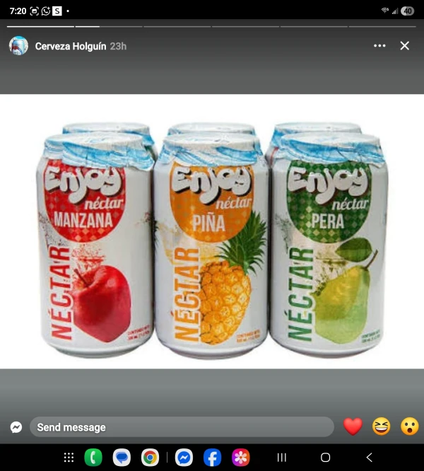 Jugo de lata manzana's foto | Boca Bahia Restaurant |  BizneCubano